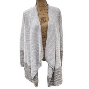 Lucky Brand Gray & Blue Sweater Cardigan